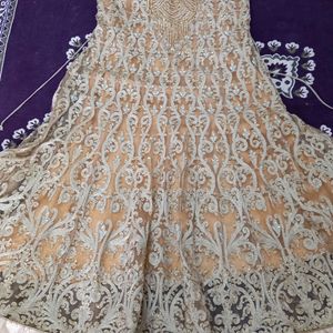 Golden Anarkali Available In Offer