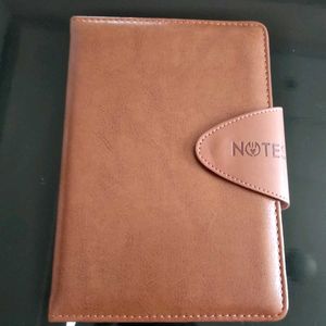 Diary With Leather Cover