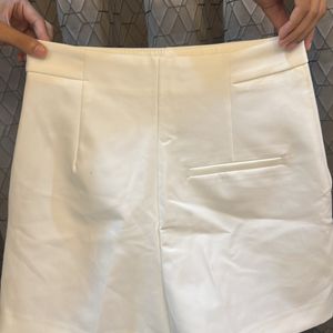 White Skort