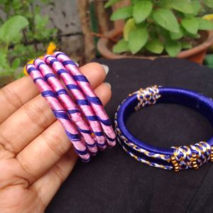 2 Pairs Of Handmade Bangles