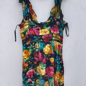 Pinteresty Floral Maxi Bodycon Dress