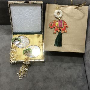 Gift Box With Handcrafted Shubh Labh Hangings