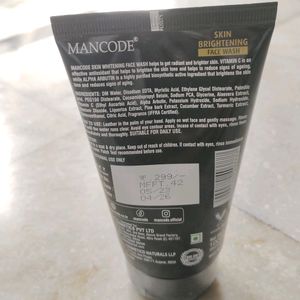 Mancode Skin Brightening Facewash (Seal Packed)