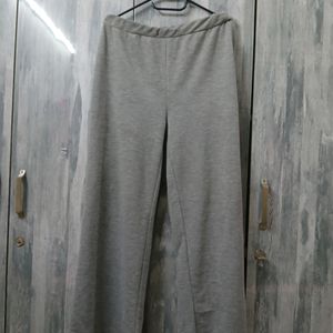 Grey Wide Leg Trouser