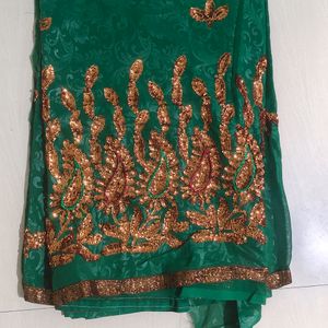 Sequin  Saree