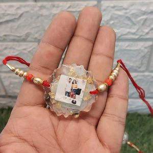 Customized Resin rakhi With Picture