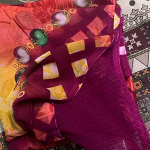 Multicolour Saree