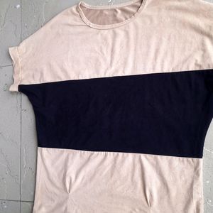 Oversized double colored T shirt