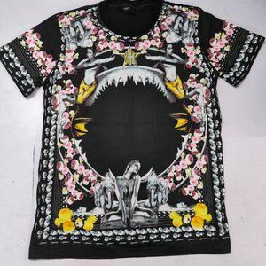 Givenchy Black Shark and Mermaid Print Cotton