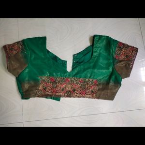 Full Maggam Work Saree With Blouse