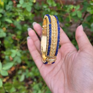 Blue And Gold Colour Bracelet