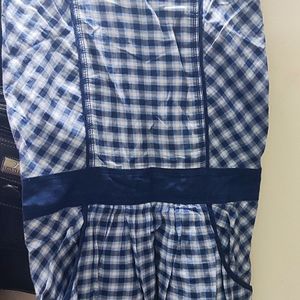 Blue Checkered Dress