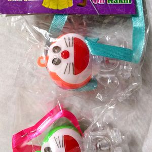 Doraemon Style LED Plastic Toy Set Of-2 For Kids