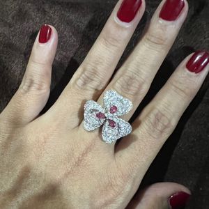 Floral Diamond Cocktail Ring