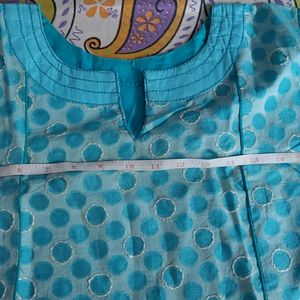 Blue Coloure Round Tunic