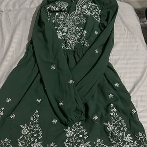 Green Dress From H&m