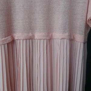 Peach Pleated Top