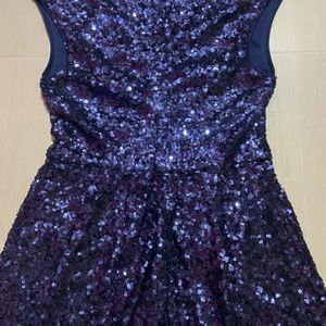 Forever 21 Exclusive Sequin Navy Blue Dress Women'