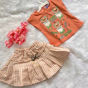 Baby Skirt And Top Set