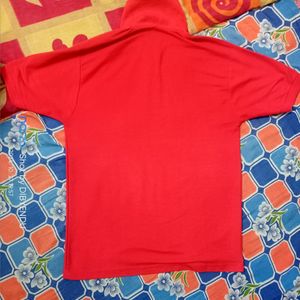 Red Tshirt With Stylish Look