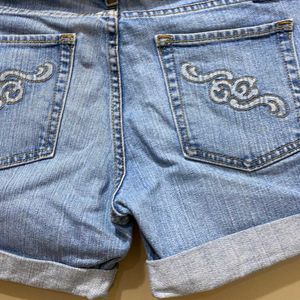 Light Blue Denim Short