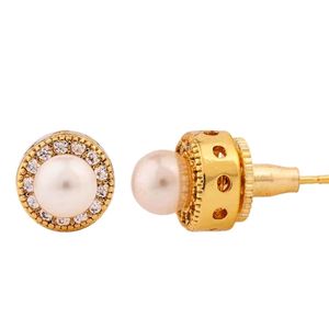 Faux Pearl Stud Earrings