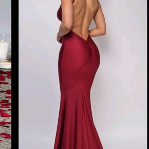 NEWME Backless Ruched Maxi Dress(New With Tag)