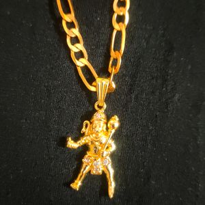 Golden Hanuman Ji Chain