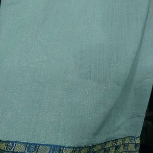 Grey Silver Embroidery Saree.