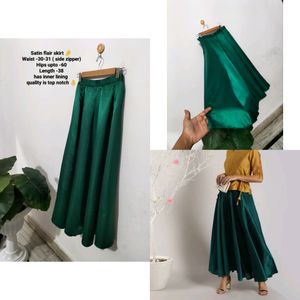 Satin Flair Skirt