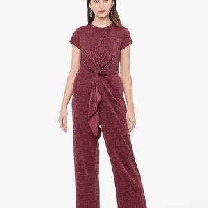 SHIMMERY MAROON JUMPSUIT