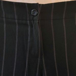 Pinstripe Flared Pants