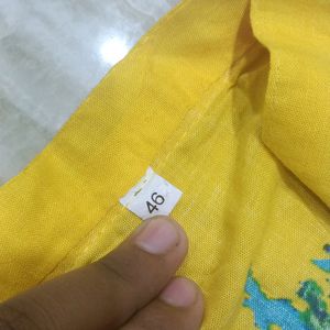 Brand New Yellow Kurti 46 Size For Girls