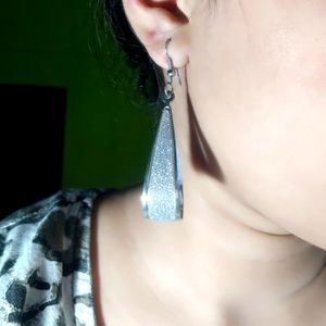 Silver Shimmer Fashionable Earrings