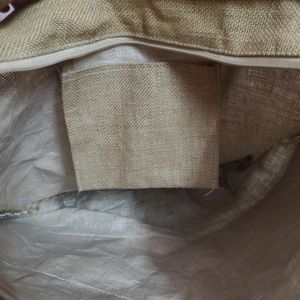 Jute cloth big size handbag