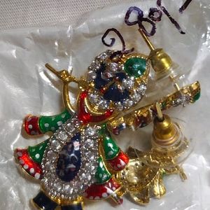 Lord Krishna Pandent With Earings