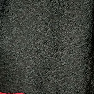 Black Embroidery Kurta