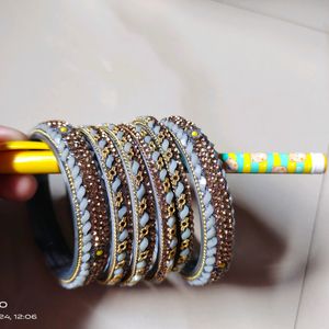 Beautiful 😻Grey Colour 🤍 Bangles 😘