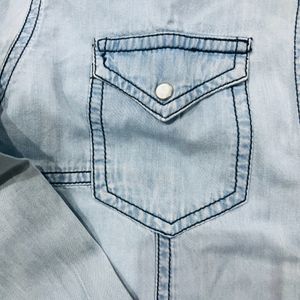 Pepe Jeans Faded Blue Denim Shirt