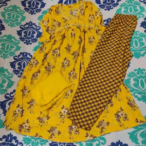 Alia Cut Kurti Pant With Dupatta