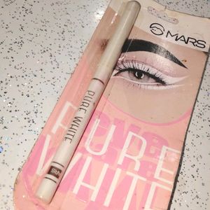 24 H Water Proof White Eye Pencil 🤍