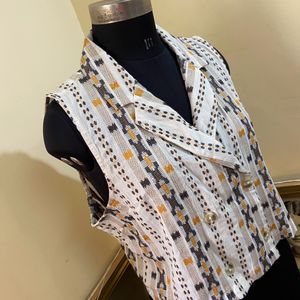 Bombay Paisley Cotton Waistcoat