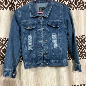 Ripped Denim Jacket(Negotiable)