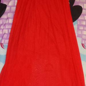 Red Partywear Gown