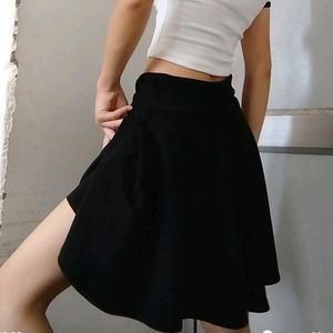 Black Skirt With Attached Underpants