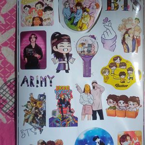 100 BTS cute stickers