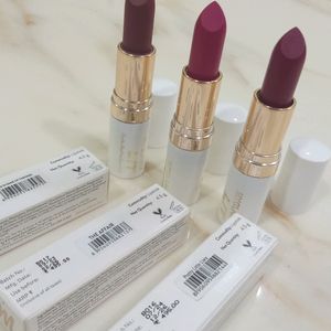 3 Satin Matte Lipsticks