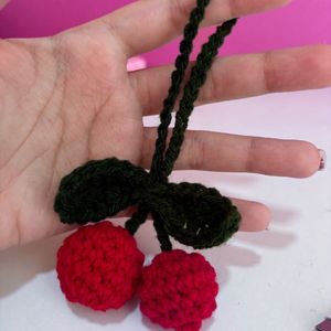 Crochet Cherry Charm!!