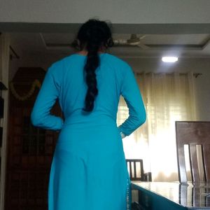 Blue Simple Kurtha