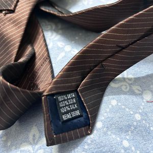 Brown stripes TIE